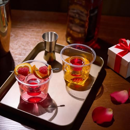 Clear Disposable Bomber Shot Cups 500 Pack - Reusable Plastic Jager Bomb Glasses