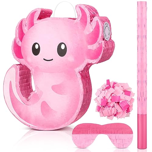 Pink Axolotl Piñata for Kids Birthday & Party Decorations - Variation: Axolotl
