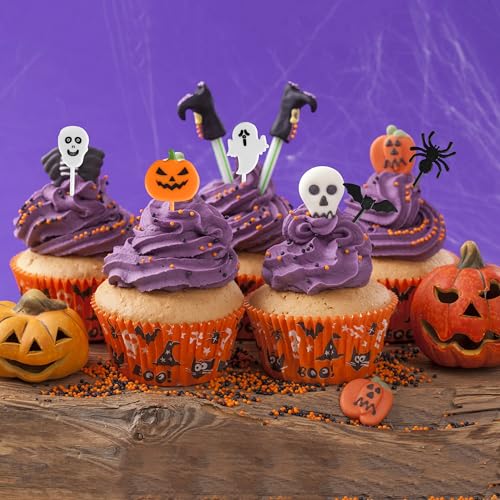 Halloween Cocktail Picks - 50 Pcs Food Skewers for Drinks & Snacks