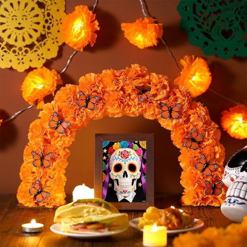 Marigold Arch Decor for Day of the Dead & Festive Celebrations - 14 Inch