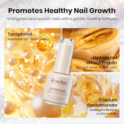 Milky White Glitter Rubber Base Gel - Moonlit Opal Effect, 15ml - Perfect for Nails