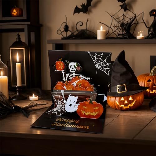 Halloween Pop Up Cards 3D Halloween Cards for Kids & Friends - Variation 3D-2