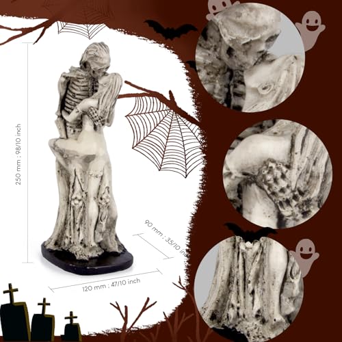 Gothic Devil and Beauty Statue - Horror Halloween Home Decor Sculpture