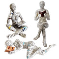 3 Pcs Reading Woman Figurine Set - Modern Abstract Bookworm Decor for Shelf & Desk - Variation 2