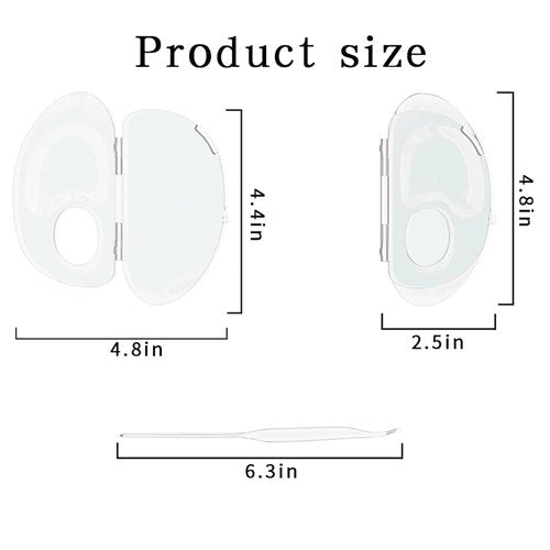 Skiennix Makeup Mixing Palette - Versatile Acrylic Design for Liquid Foundation & Pigments | Transparent