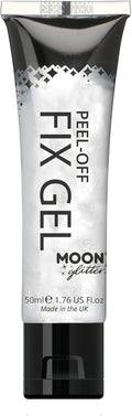 Moon Glitter Peel Off Glitter Fix Gel - 50ml Cosmetic Adhesive Primer for Face & Body, All Glitter Types