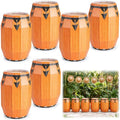 Basic Light Brown Puerto Rican Conga Decor 6 Pcs for Cuban Havana Party Supplies
