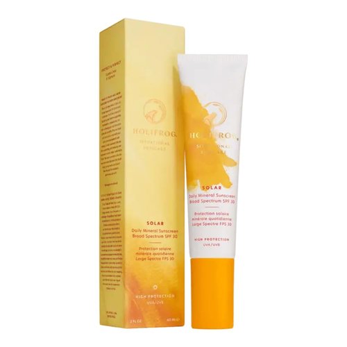 Holifrog Solar Daily Mineral Sunscreen - Broad Spectrum SPF 30 | 60ml (2.1 Fl Oz) for Ultimate Skin Protection