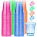 120 Pack Fluorescent Glow-in-The-Dark Plastic Cups 12oz for Halloween Parties
