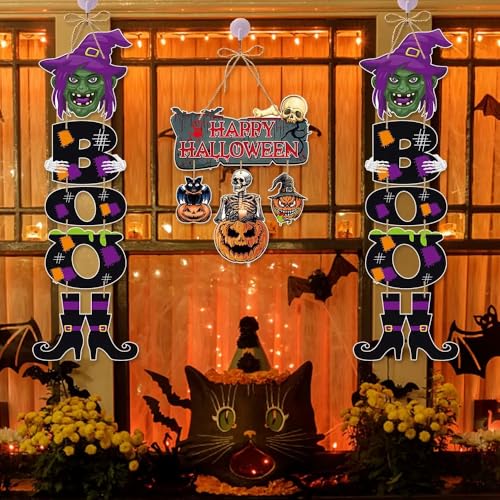 Halloween Door Decorations Witch Legs Pumpkin Wall Hanger Indoor Outdoor Decor