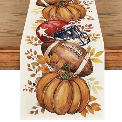 Artoid Mode 13 x 108 Inch Fall Table Runner Beige Home Decor