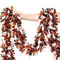 33ft Ghost Tinsel Garland Halloween Decoration Twist Hanging Decor for Party & Home