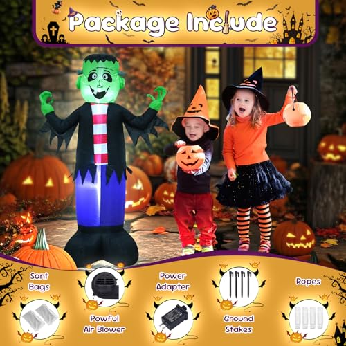 3.5FT Monster Halloween Inflatable Decoration with LED Light - Koke Variation