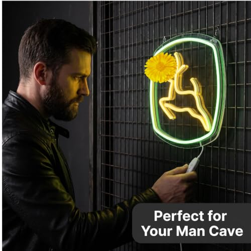 Dimmable Farm Neon Sign with Deer Variation - LED Wall Light for Man Cave Garage & Farmhouse Decor