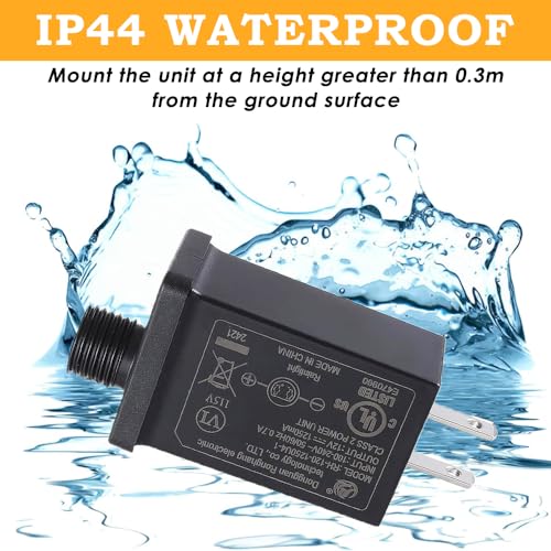 12V 1.25A Outdoor Inflatable Adapter with US Plug - Replacement Power Supply for Holiday Decor - 1 Pack