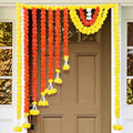 55-Inch Marigold Garland Toran Door Decoration for Diwali & Home Decor