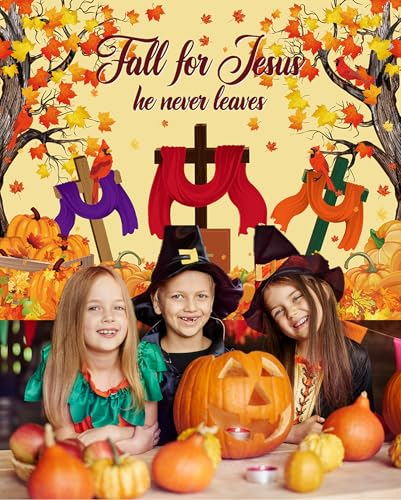 Fall Halloween Car Banner - Religious He Never Leaves Trunk or Treat Decor