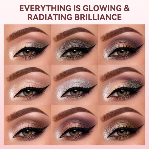 UCANBE Baked Eyeshadow Palette Set - Matte & Shimmer Neutral Tones, Long-Lasting (02 Matte & Shimmer)