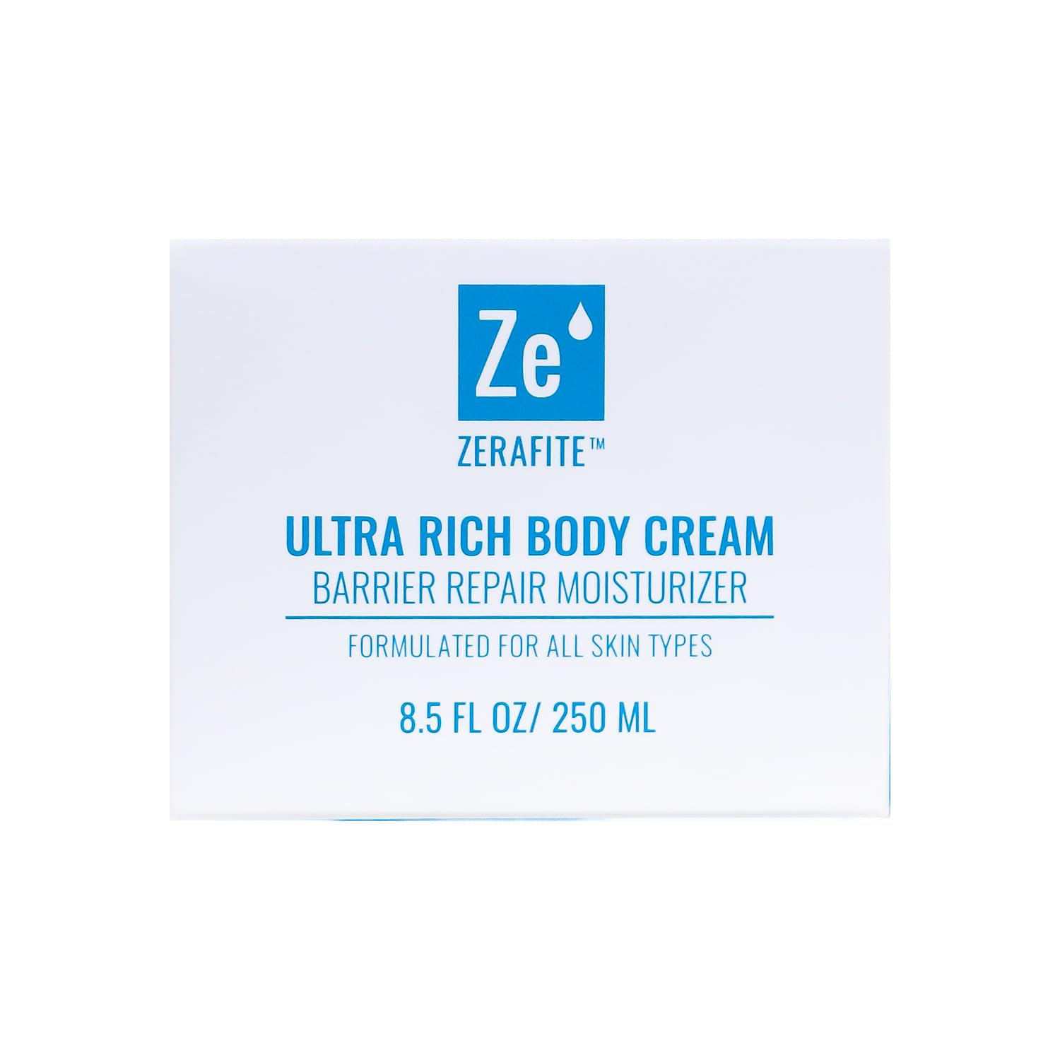 ZERAFITE Ultra Rich Body Cream Barrier Repair Moisturizer for All Skin Types & Dry Skin, 8.5 FL. Oz.