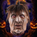 Halloween Severed Zombie Head Decorations - Bloody Latex Hanging Prop - Variation A