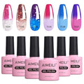 Mood Changing Gel Nail Polish Set 6 x 10ml - Chameleon Effect - Variation of THIS listing