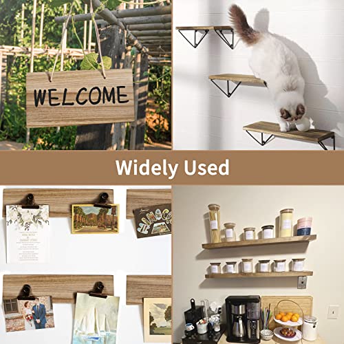 Brown Unfinished Wood Art Boards 3-Pack - DIY Wall Shelf & Craft Supplies