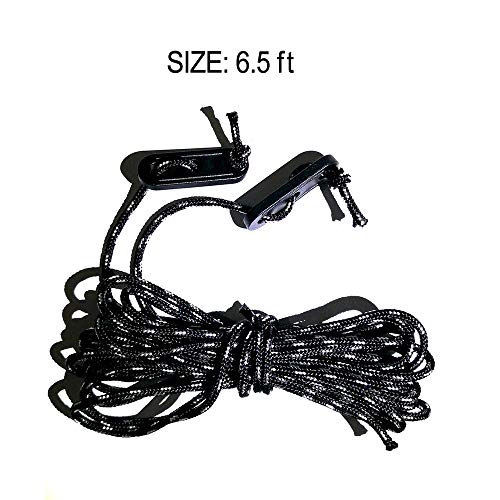 12 Pack Heavy Duty Aluminum Stakes & 6.5ft Tethers Tie Down Rope for Outdoor Decor - Variation 12