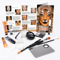 Halloween Tiger Makeup Kit with Face Paint & Tools - Pumpkin & SFX Costume
