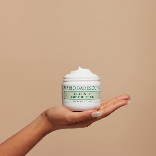 Mario Badescu Coconut Body Butter - Nourishing Body Moisturizer for Smooth, Radiant Skin | All Skin Types, Enriched with Shea Butter