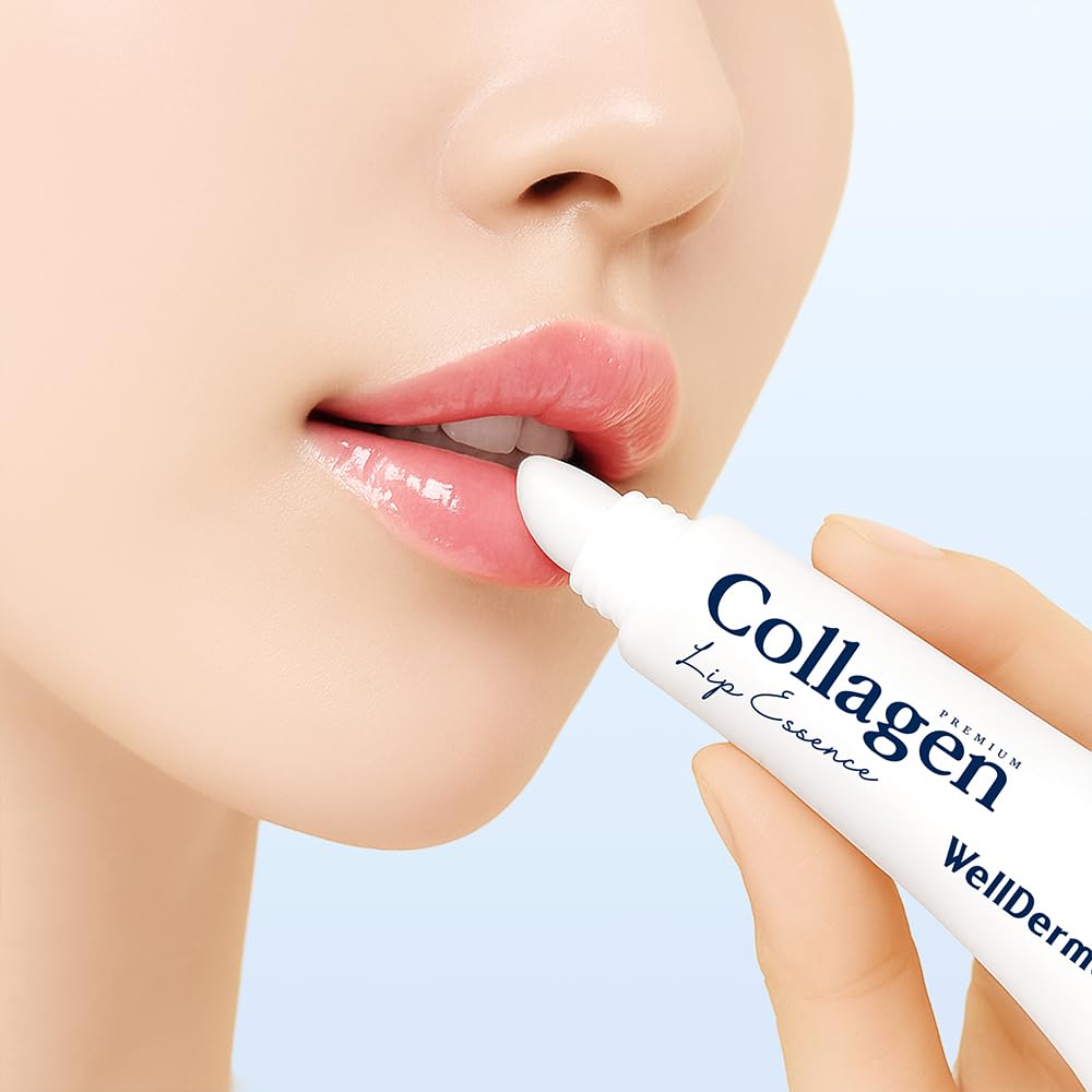 WELLDERMA Collagen Hydro Lip Essence - 2-Pack, 11mL Each | Smooth Glossy Finish with Collagen & Hyaluronic Blend