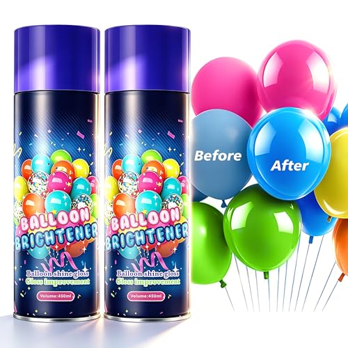 Balloon Shine Spray 2-Pack - Instant High-Gloss Latex & Foil Balloons