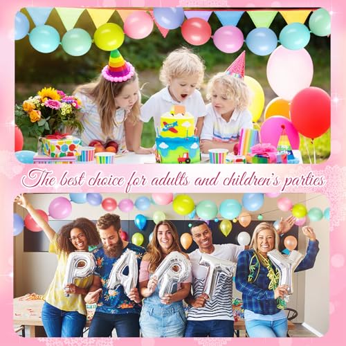 10 Inch Link Balloons Latex - Macaron Colors, Party Decoration, 100 Pcs