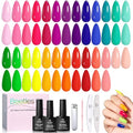 Beetles Neon Gel Polish Set - Neon Summer Collection, 25 Bright Colors