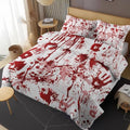 Halloween Horror Red Queen Comforter Set - 3 Pieces, Bedroom Decor