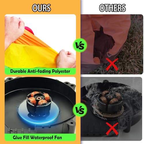 Halloween Inflatable Witch Cat in Cauldron - 4.5FT Outdoor Yard Decor with LED Lights