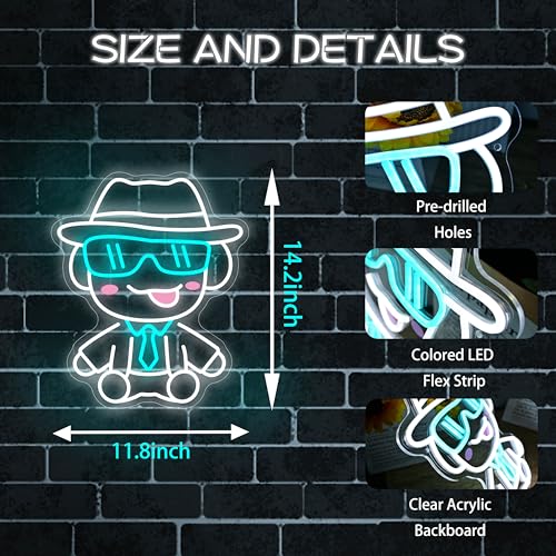 Dimmable Neon Sign for Wall Decor - Game Room, Christmas & Birthday Gift