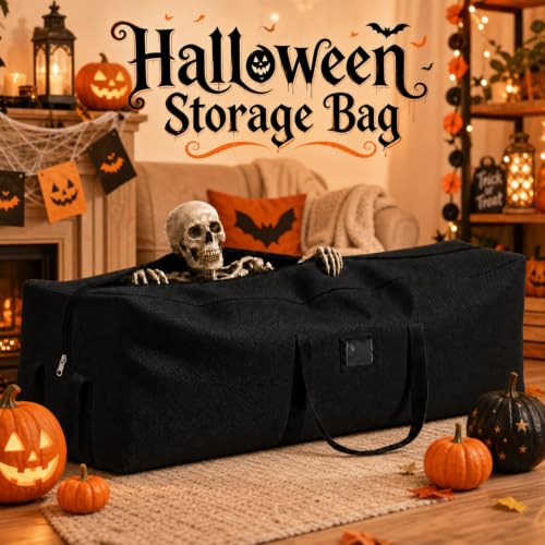Large Storage Bag for 12 Ft Skeleton & Christmas Tree Waterproof Durable Organizer