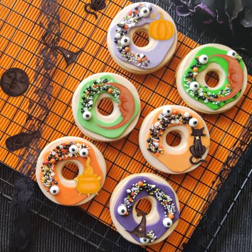 Halloween Silicone Cake Molds Set of 3 - Pumpkin, Moon, Witch Hat, Skull