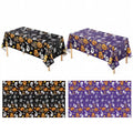 Halloween Plastic Tablecloth 2-Pack - Waterproof Table Cover for Parties