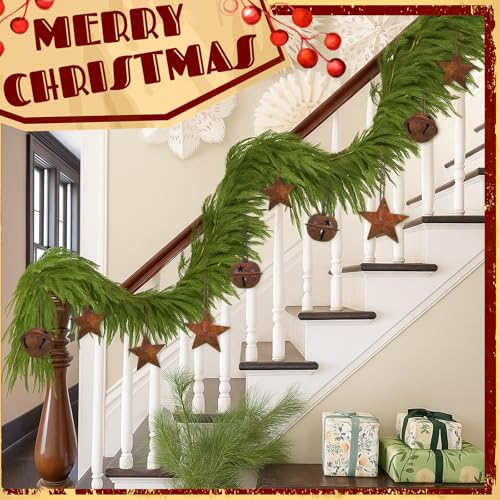 Rustic Christmas Jingle Bell and Star Safety Pins - 200 pcs Holiday Decor
