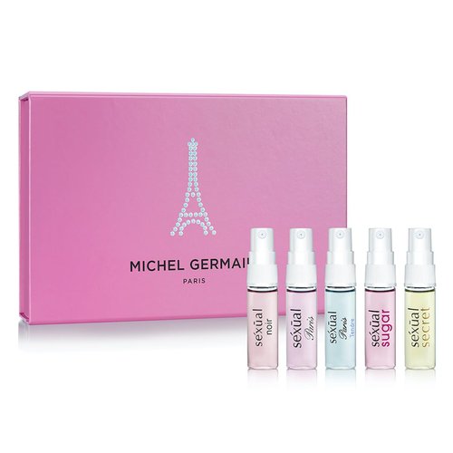 Michel Germain Sexual Discovery Set - Women's Perfume Sampler | 5 Floral & Gourmand Vials (0.07 Fl Oz Each)