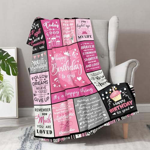 Mother's Day Birthday Gift Blanket - Soft Cozy Flannel Throw 50x60 Inches - Her Sister Wife Variation of THIS listing