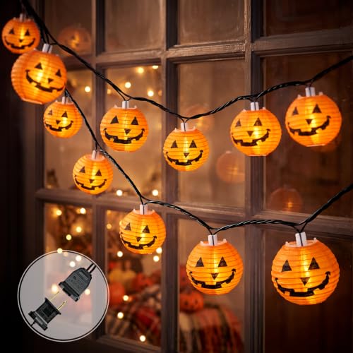 12FT Halloween Pumpkin Lantern String Lights - 20 LED Jack o Lantern Lights - Variation of THIS listing