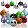Halloween Ornaments 16 Pack Spooky Cute Plastic Tree Decorations Jack Sally Indoor Outdoor