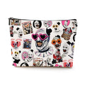 Horror Movie Clown Cosmetic Bag Small Makeup Organizer with Zipper
