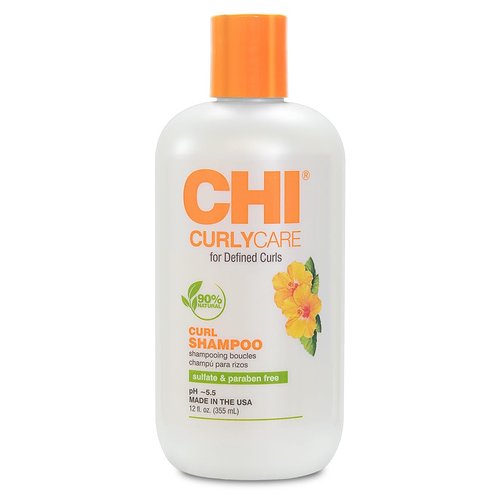 CHI CurlyCare Curl Shampoo - Hydrating Formula Reduces Frizz & Boosts Elasticity | 12 Oz