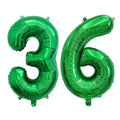 40 Inch Number Foil Balloon for 36th Birthday Party Decoration - Dark Green