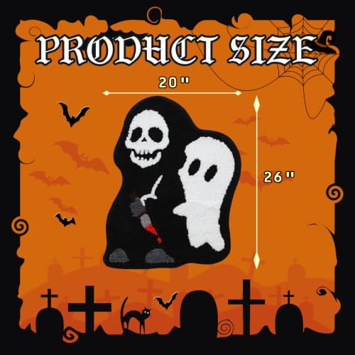 Halloween Ghost Bathroom Rug - Spooky Spooky Bathroom Decor