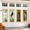 Halloween Decorations 4-Piece Spooky Mansion Banner Set Indoor Outdoor