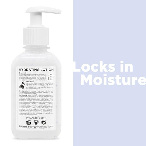 Cosmétiques Créatifs Hydrating Lotion for Dry Hands, Nails, and Cuticles, 8.5 fl. oz., Daily Moisturizing Skincare for Soft, Sensitive Skin with Shea Butter and Ceramides